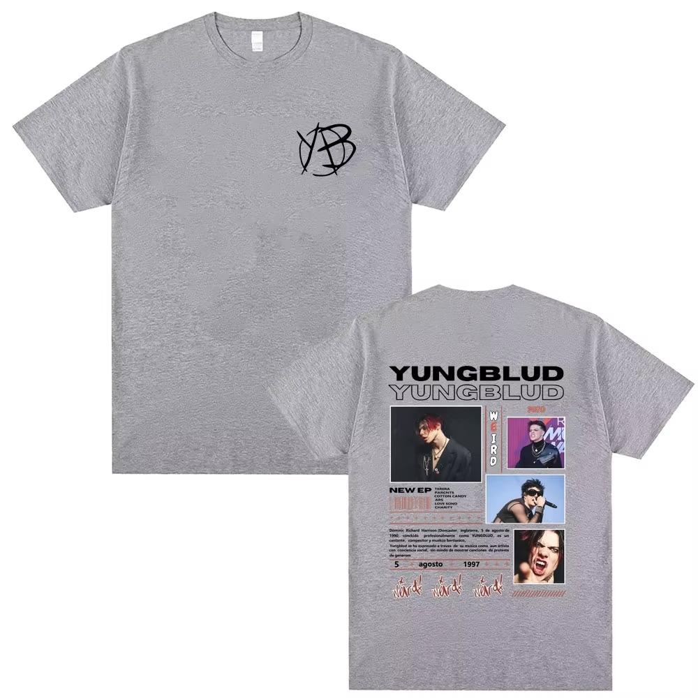 Yungblud Music Album Weird Graphic Tshirts Mens Fashion Hip Hop Oversized T Shirt Men Women Alternative Rock Vintage T Shirts