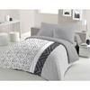 ETHNO Microfiber Duvet Cover Set - 1 Duvet Cover 240 X 260 Cm + 2 Pillowcases 63 X 63 Cm - Grey