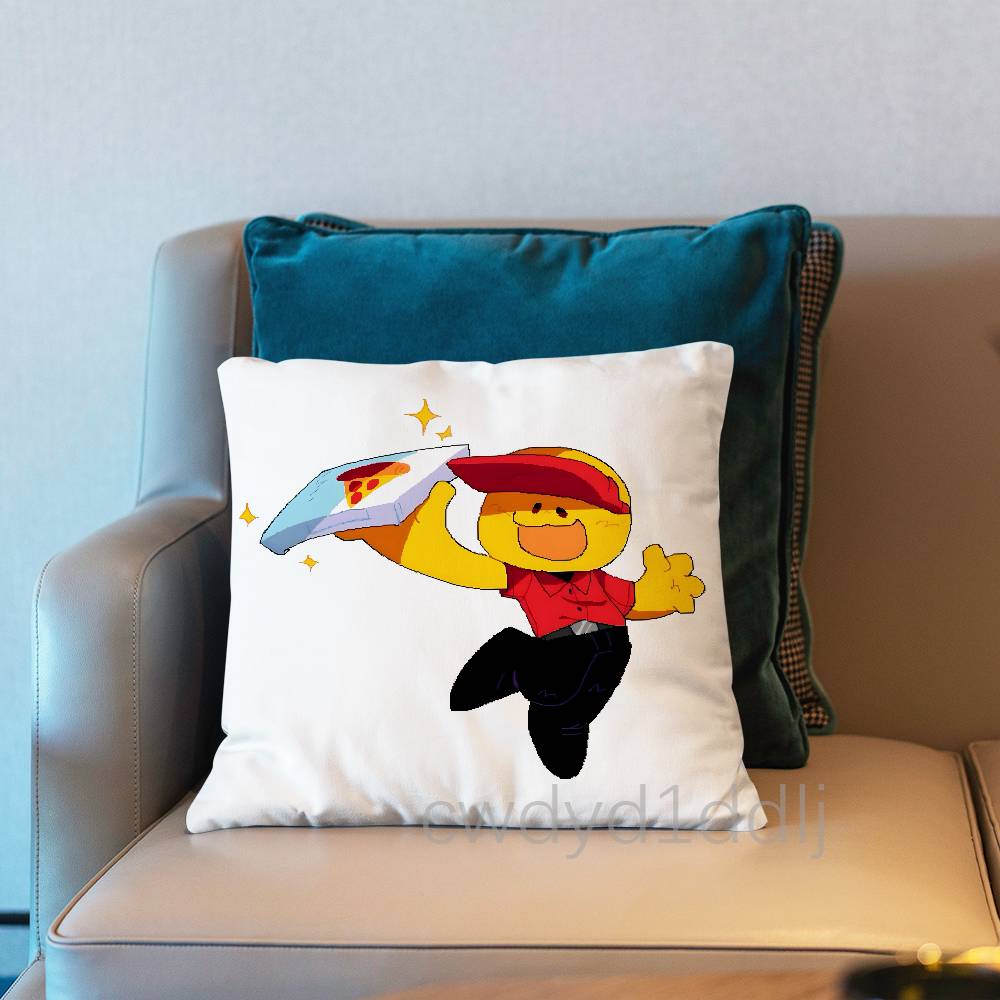 EElliot Anime Pizza Pillowcases Cute Funny Pillow Case For Wedding Party Home Decor Comfy Pillow Cover