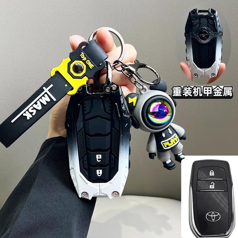 bsqrw5 Car Remote Key Case Cover for Toyota GR RAV4 Crown Hilux Fortuner Corolla SE 2023 Camry Yaris Land Cruiser Prado Venza Accessory