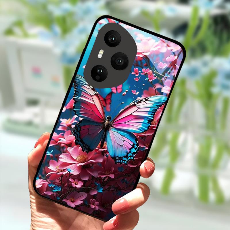 Чехол для Honor 400 Pro 5G Роскошный Закаленное Стекло Противоударный Чехол Для Honor400 Pro 400Pro Задняя Панель Телефона Ударопрочный Fundas Capa
