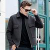 Мужская деловая повседневная куртка премиум-класса из смесовой шерсти
