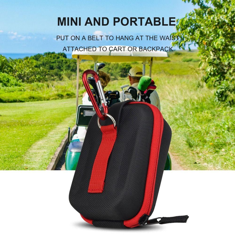 Premium Shockproof Golf Rangefinder Case Carabiner Compact Range Finder Bag EVA Hard Cover Durable Carrying Storage Case Outdoor