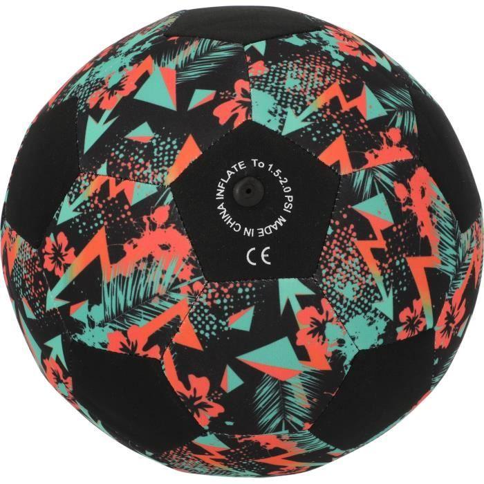 Ballon de football - CRUZ - Néoprene - Taille 5 - Léger et idéal pour la plage