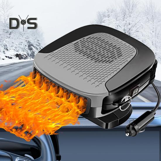 Автомобильный обогреватель с вентилятором, дефростер 12 В, портативный обогреватель лобового стекла, быстрый нагрев с портом воспламенителя, защита от перегрева, малошумные компактные вентиляторы охлаждения для