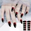 Long-style Square Head Black-Red Fashion Lady's Fake Nails