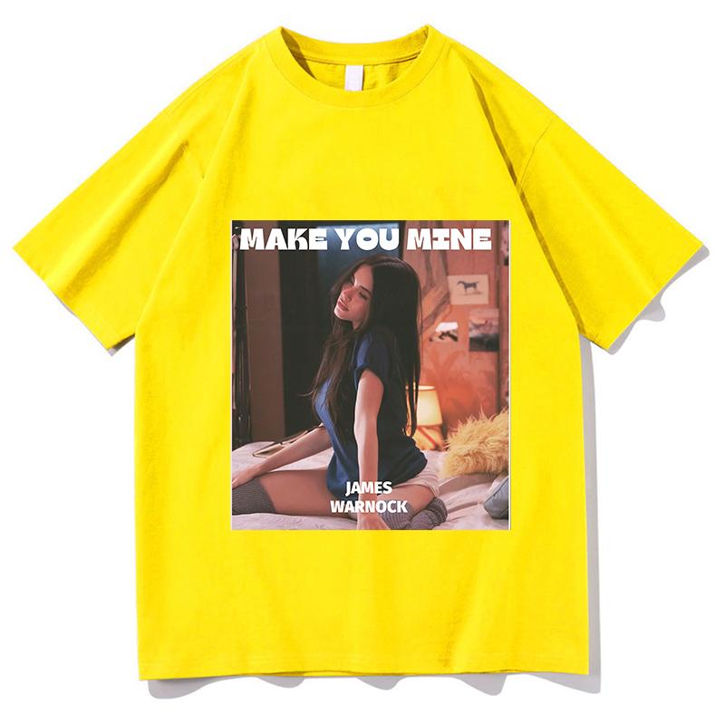 Мадисон Бир Футболка Make You Mine Модная Унисекс Классическая Одежда Эстетика Мода Графика Лето Высококачественные Топы Подарки для Фанатов