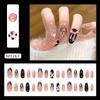 Bow French Blush Shine Love Plaid Sweet ins Wind Removable Nail Art Pads 30 pieces