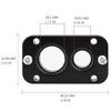 Комплект Черный 01232025 для Holley Terminator X Max Проход через перегородку двигателя Устраняет резиновую втулку в перегородке перегородки Жгут проводов