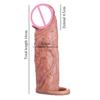 Realistic Liquid Silicone Condom Penis Extender Reusable Penis Enlargement Sleeve Cock Ring Delayed Ejaculatio Sex Tooys For Man