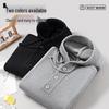 MINISO Unisex Henley Hooded Knit Sweater