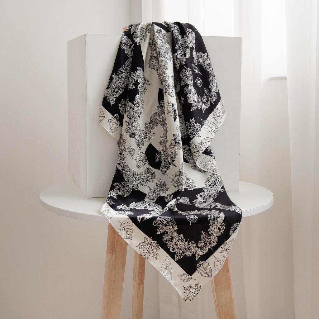 Шелковый шарф из тутового шелка для свекрови и подарок для старших Тонкий солнцезащитный женский квадратный шарф Элегантный и универсальный