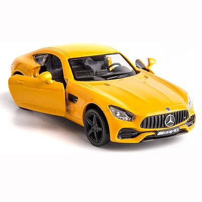 1:36-масштабная модель автомобиля из сплава для литья под давлением, модель автомобиля Benz AMG GTS, игрушечный автомобиль, игрушечный автомобиль с откатным механизмом для малышей, подарок для мальчиков и девочек