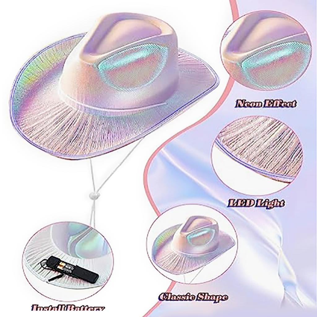 Красочные ковбойская шляпа и солнцезащитные очки в стиле вестерн бандана для женщин стильные аксессуары для вечеринок и фестивалей