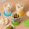 Dry-Wet Separation Pickle Vegetable Jar Hourglass Type Pickled Juice-Separation Food Filter Container Ideal For Storing Pickles
