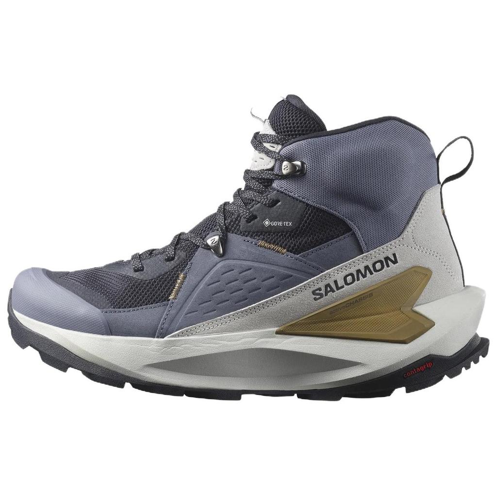 SALOMON Elixir Comfortable Versatile Supportive Mid-Top Hiking Shoes Men Hiking Shoes Gray L47576600
