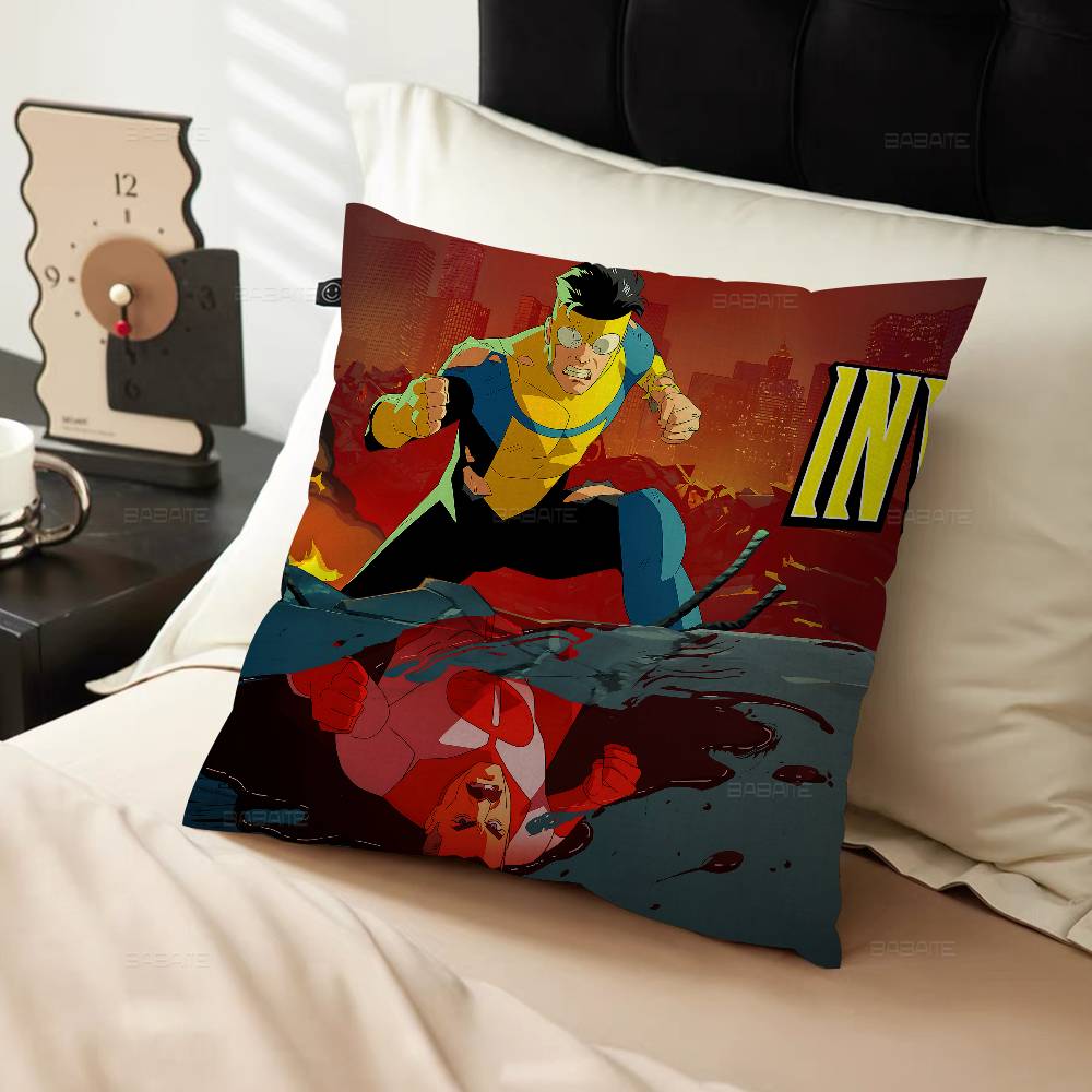Animation IInvincibles Cushion Cover Car Throw Pillow Case For Sofa Car Christmas Gift xcm xcm