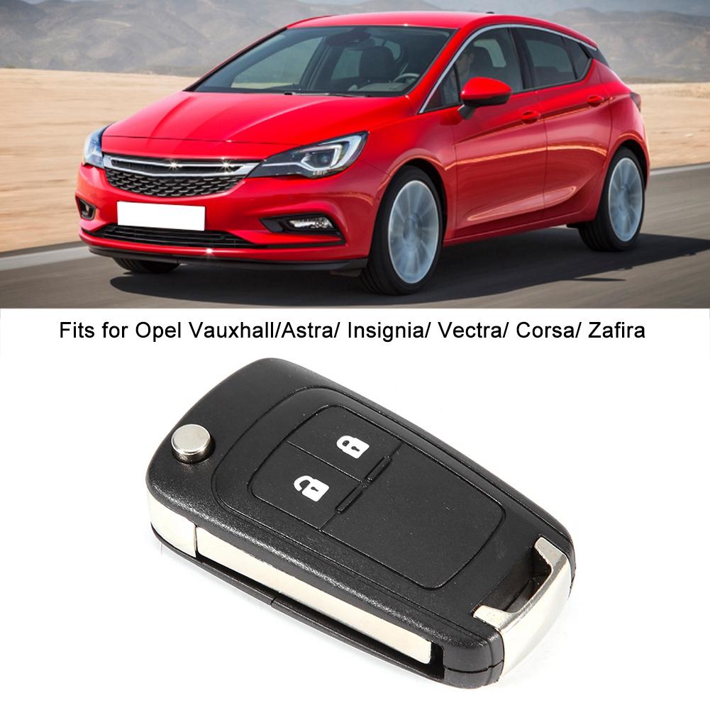 2 Buttons Foldable Remote Key Fob Case Cover Replacement Fits for Opel Vauxhall Astra