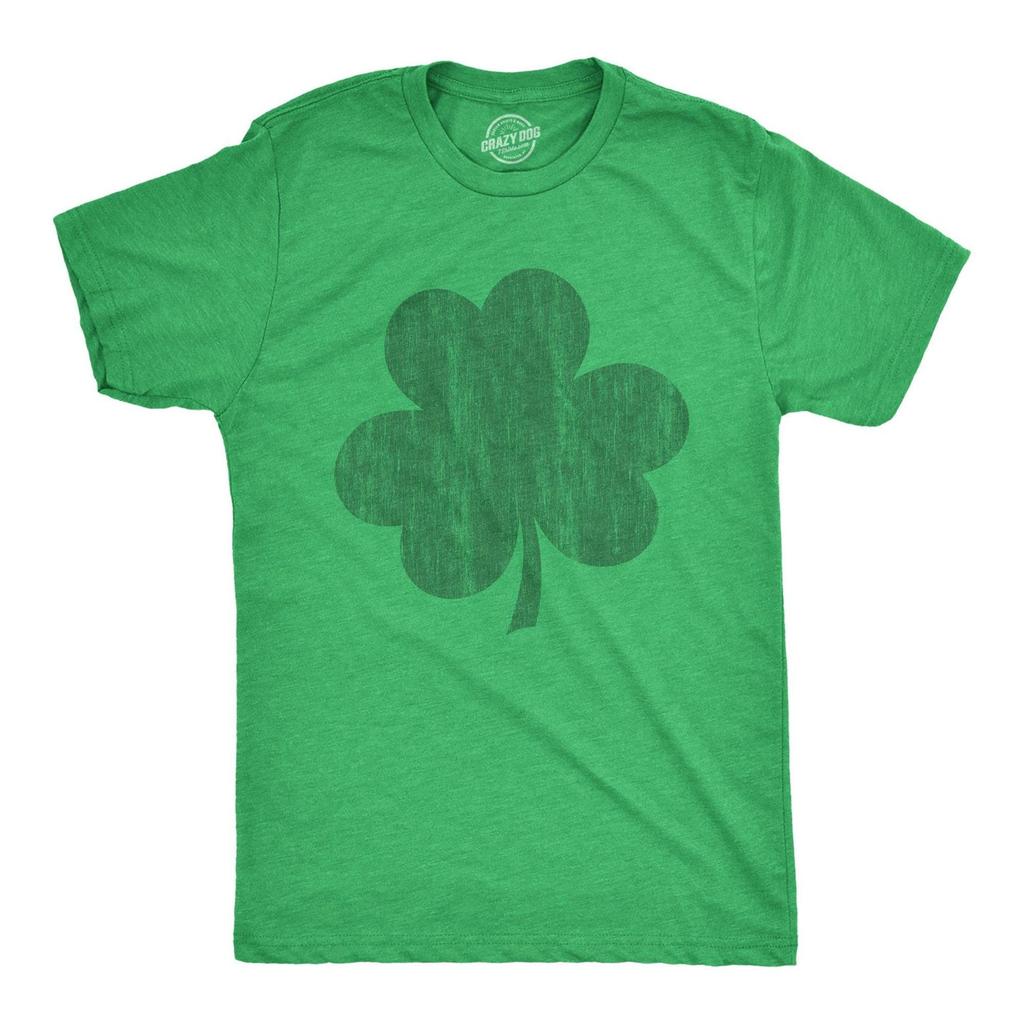Distressed Shamrock T-Shirt, Lucky Irish Top