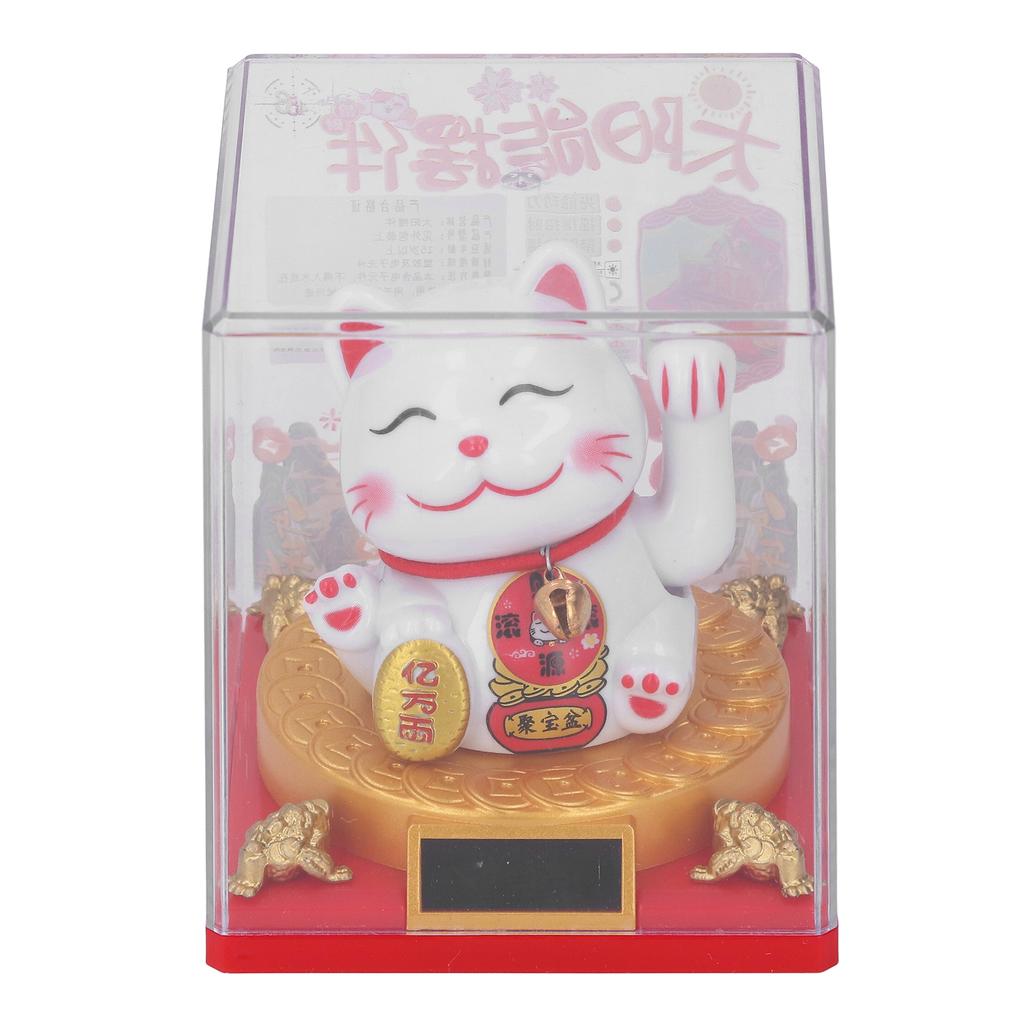 Солнечная энергия, приманивающая счастливую денежную кошку, удача, фэн-шуй, счастливая кошка, машет рукой для дома