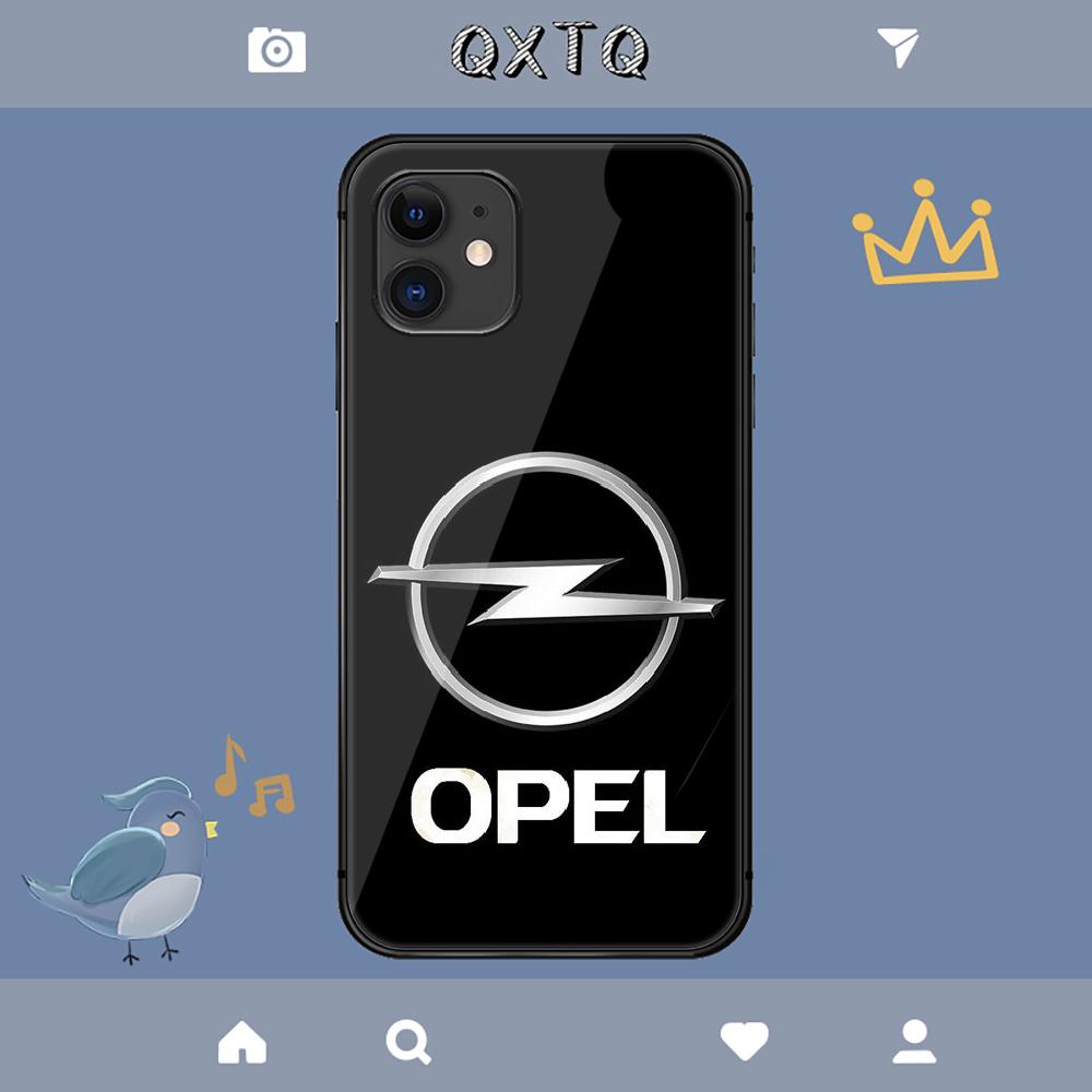 Чехол OPELs для спортивного автомобиля для iPhone Samsung Galaxy Redmi Note S 17 16 15 14 13 20 24 25 54 Pro Max Ultra Fe Чехол из закаленного стекла