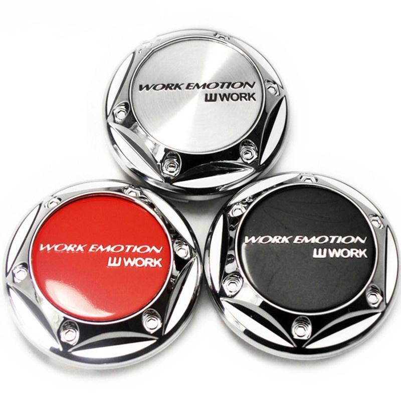 4pcs 68mm Work Emotion Emblem Car Wheel Hub Center Hub Caps For Cap for Rims Cover Auto Hubcaps