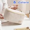 6 Colors Fashion Small Top-handle Cosmetic Bag Travel Portable Toiletry Bag Outdoor Storage Bag Women Makeup Case Cosmetic Pouch