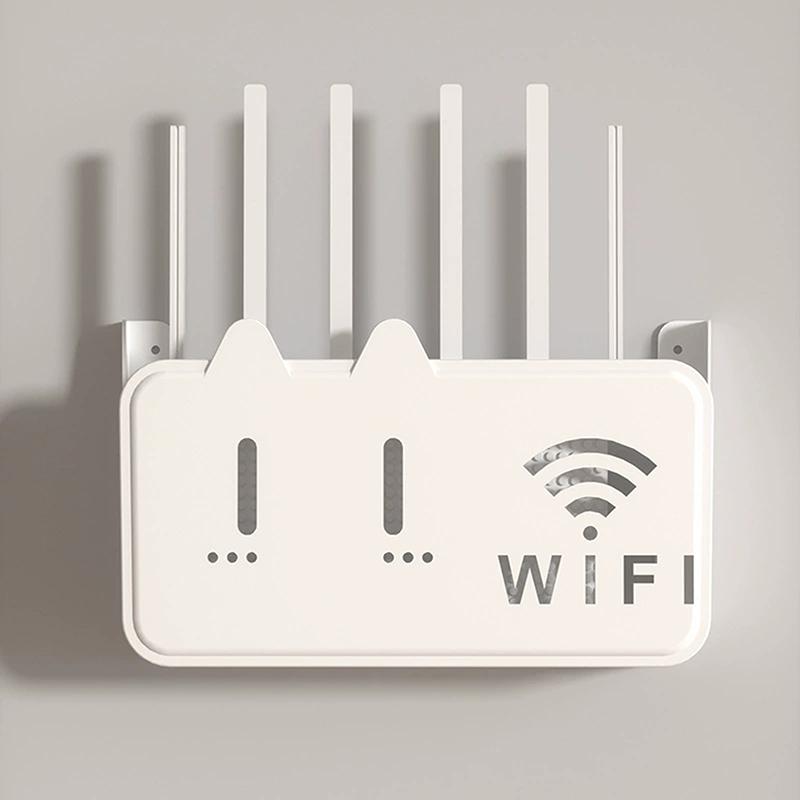 1 шт. настенный беспроводной маршрутизатор Wi-Fi, полка, ящик для хранения, органайзер из АБС-пластика, кабель, кронштейн для питания, органайзер, ящик для домашнего декора
