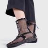Fashion Ins Style Fashion Mesh Hollow Out Women Summer Ankle Boots Casual Flats Strap Buckle Zip Short Boots Sandals Girls Shoes Botas