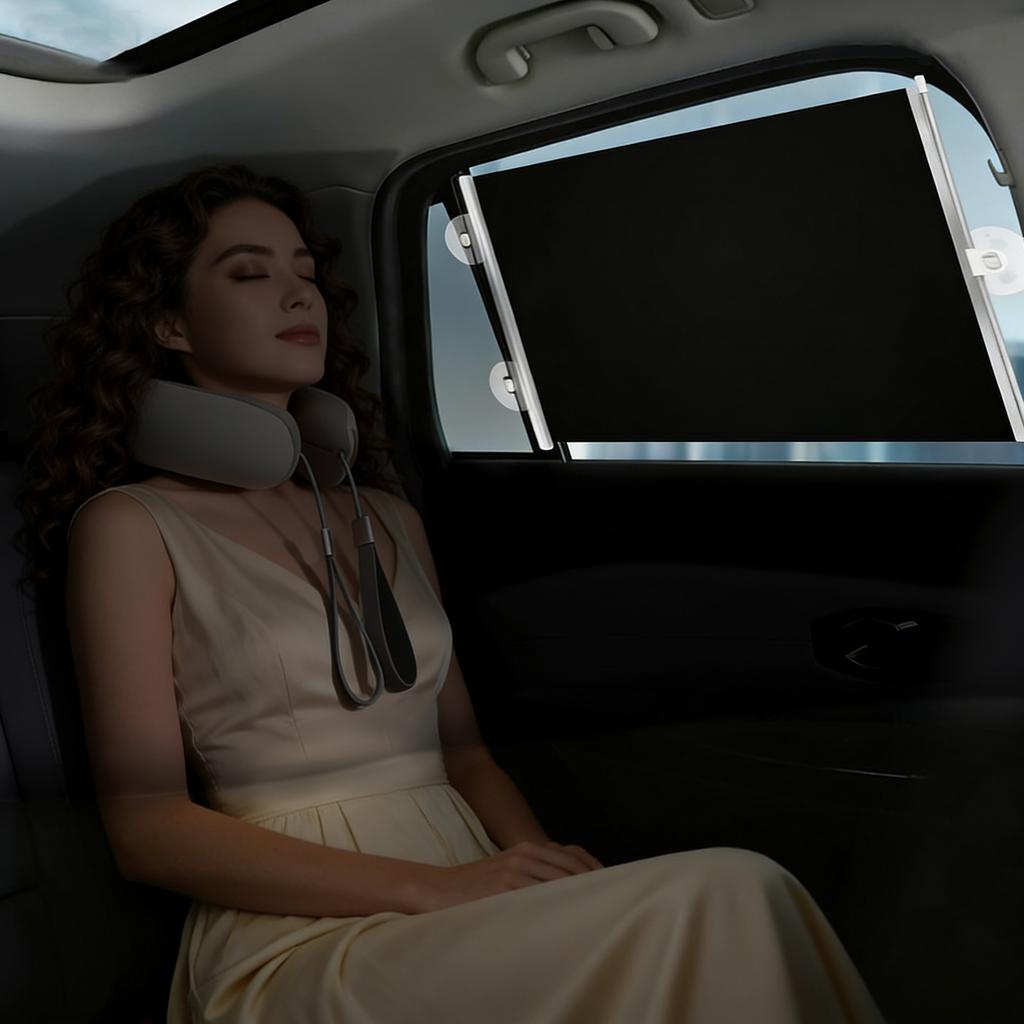 Солнцезащитные шторки на окна автомобиля на присосках, безопасные, рулонные, защита от бликов, солнцезащитная шторка для окон автомобиля для детей, пассажиров, для конфиденциальности