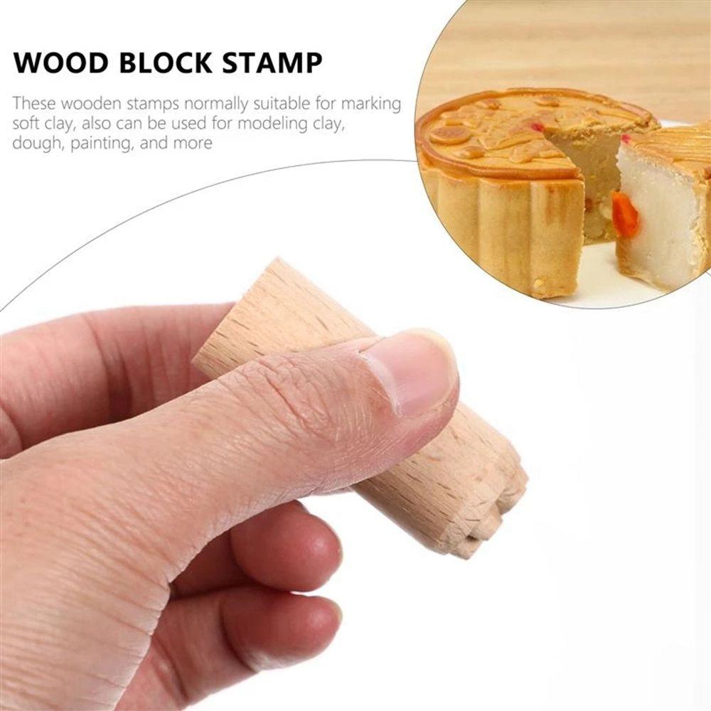 Print Embossing Cake Decoration Dessert Gift Tag Clay Mould Stamp Die Baking Accessories Stamp