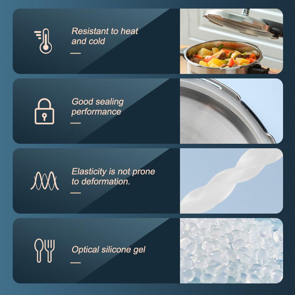 Силиконовые уплотнительные кольца, 24 см Уплотнительное кольцо для крышки скороварки, Запасные силиконовые резиновые уплотнительные кольца для скороварки