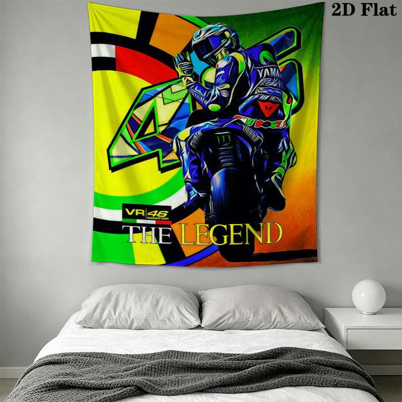 Rossi Code Wall Tapestry Aesthetic Wall Hanging Printed Fabric Blanket Decorative Tapestries for Bedroom Living Room Home Decor