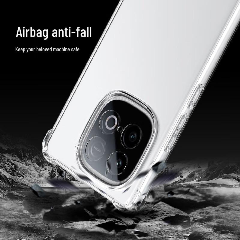 ESCASE Противоударный прозрачный чехол для телефона для iQOO Z10 Turbo Pro