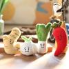 Cute Cute Vegetables, Green Onion Pendant Plush Toys, Pepper, Ginger Bag, Hanging Ornament, Keychain, Doll