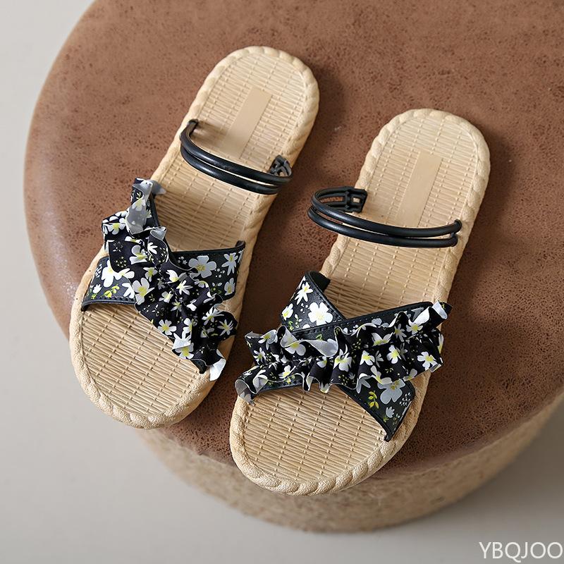 Мода Лето Новые Женские Тапочки Уличные балетки Сломанные цветочные тапочки Женские нескользящие удобные Сандалии Модная пляжная обувь Zapatos 2025