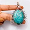 Larimar Gemstone Pendant, 925 Sterling Silver Pendant, Handmade Pendant,