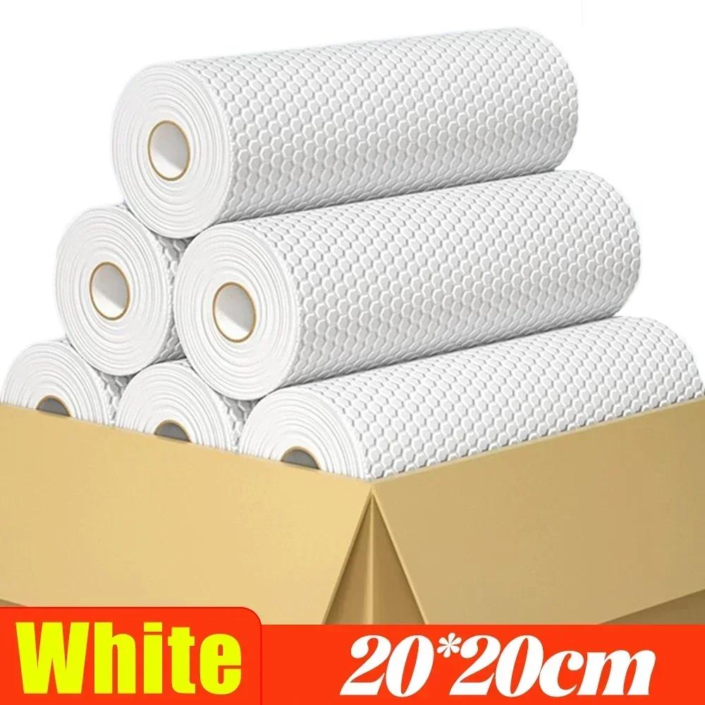 Одноразовые кухонные тряпки, полотенца, губки для мытья посуды, утолщенные многоразовые нетканые чистящие салфетки, бытовые тряпки для мытья посуды, тряпки для мытья посуды, бумажные полотенца.