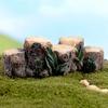 1pcs Model Tree Stump Bridge DIY Mini Resin Fairy Tale Garden Dollhouse Aquarium Succulent Animal Miniature Landscape Decoration