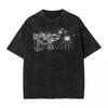 Washed T Shirts Radiohead Novelty T-Shirt Oversize Streetwear Short Sleeve Graphic Tops Tee Shirt for Men Women
