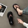 Новые удобные и комфортные шлепанцы на толстой подошве для женской летней обуви с сандалиями для пальцев и пляжными крутыми тапочками