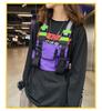Унисекс хип-хоп уличный стиль многокарманный светоотражающий тактический жилет и поясная сумка на груди