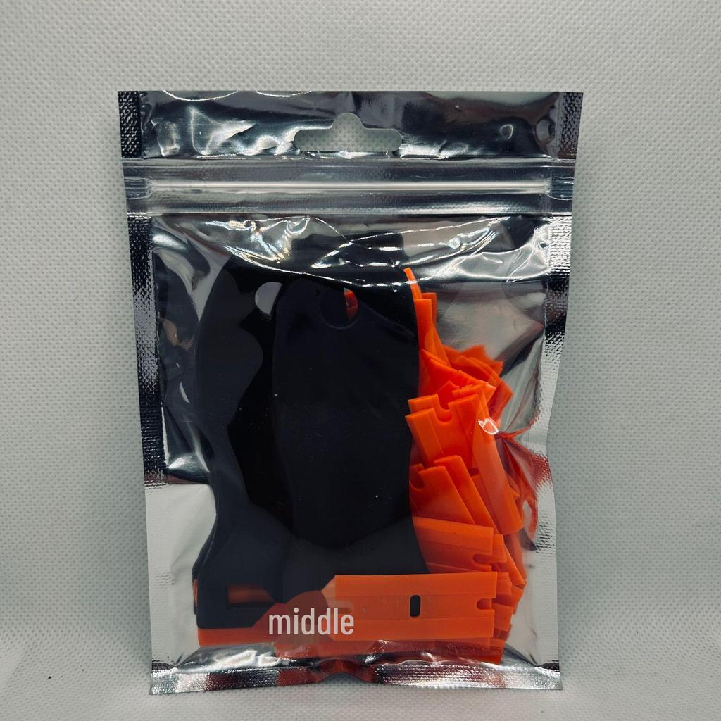 Пластиковый шпатель для удаления автомобильной пленки и клея - скребок для уборки дома