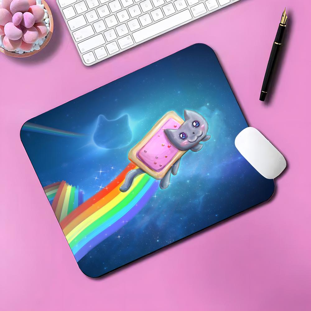 Большой коврик для мыши Nyan Cat Игровой коврик для мыши Маленький коврик для мыши Для игрока на ПК Настольное украшение Офисный коврик для мыши