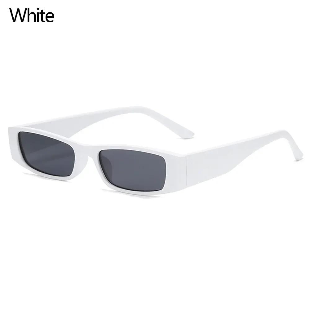 Small Rectangle Sunglasses Women Men Retro Narrow Frame Leopard Vintage Square Sun Glasses Punk Cat Eye