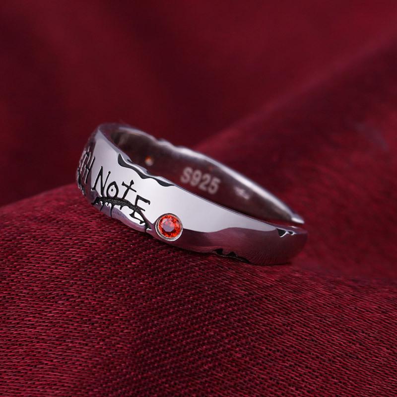 Anime Death Note Yagami Light Alloy Rings Cosplay For Men Women Adjustable Ring Props Jewelry Accessory Gift
