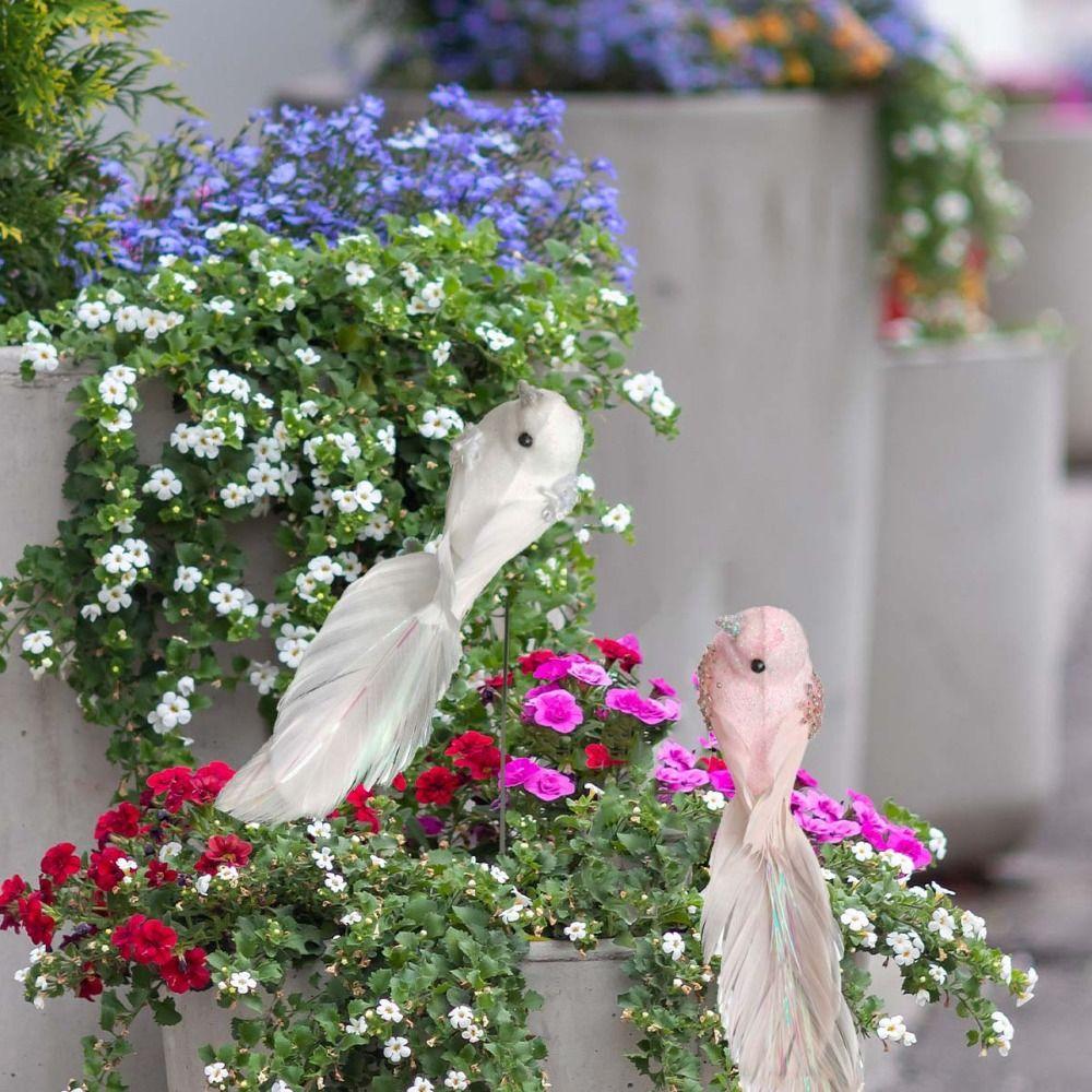 Искусственная имитация птицы из пенопласта с перьями и клипсой, подвеска на рождественскую елку, свадьба