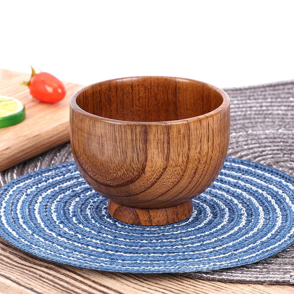 Household Tools Fruit Handmade Children Rice Bowls Natural Wood Wooden Bowl Japanese Style