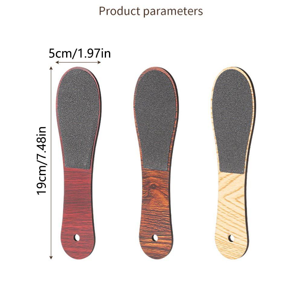 10Pcs Double Sided Wood Foot File with Hanging Hole Waterproof Dead Skin Pedicure Tool Easy To Clean Wet and Dry Use