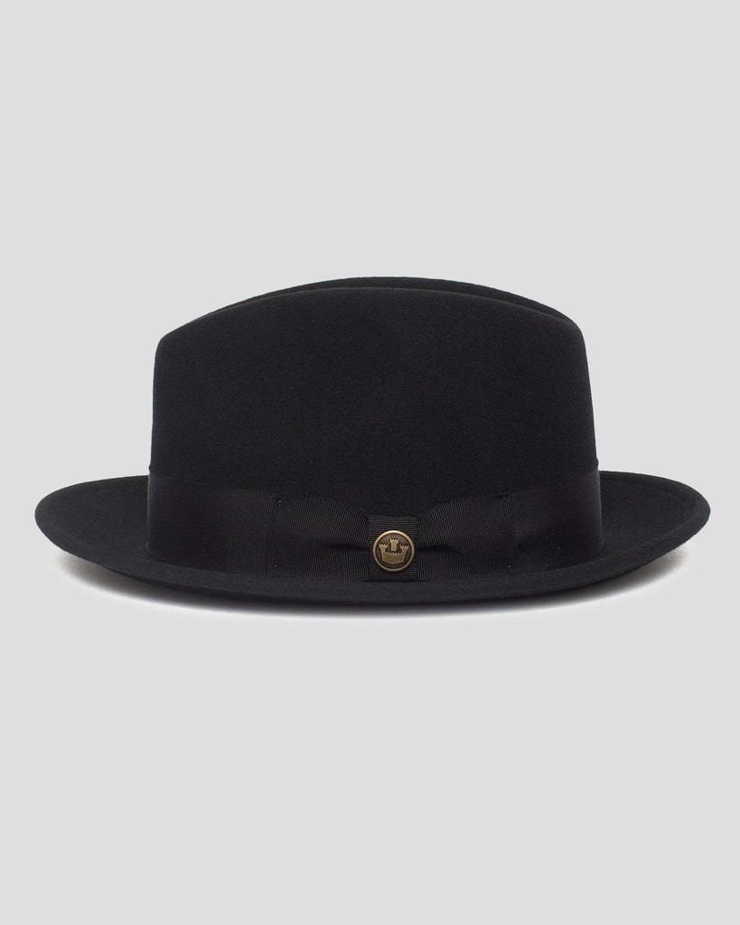 Прямая поставка фетровой шляпы Универсальная тесьма с бантом Декоративная шерстяная шляпа Британская фетровая шляпа